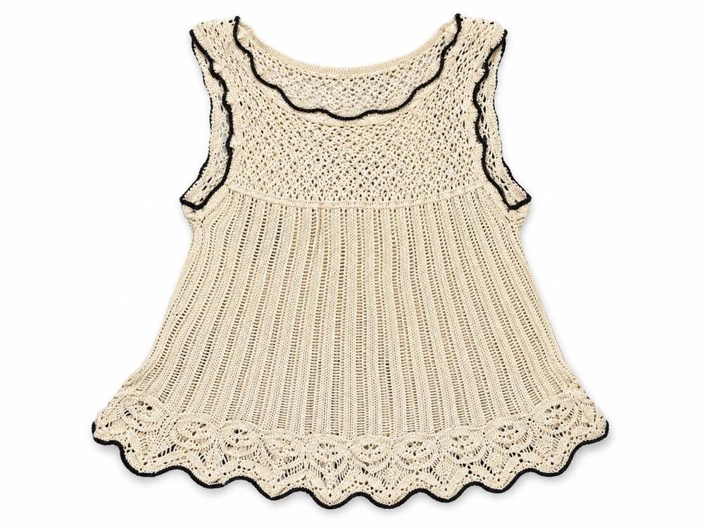 AE Mixed Stitch Sweater Tank Top